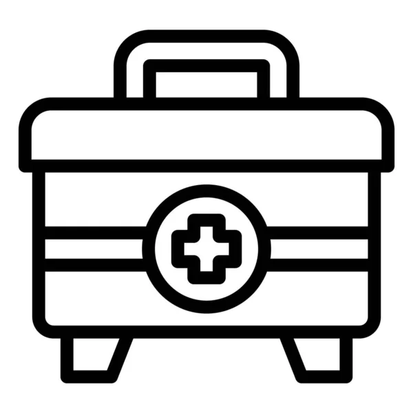 Ilustração Médica Projeto Ícone Vetor Caixa — Vetor de Stock