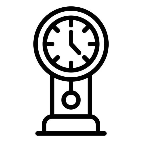 Ilustração Projeto Ícone Vetor Relógio —  Vetores de Stock