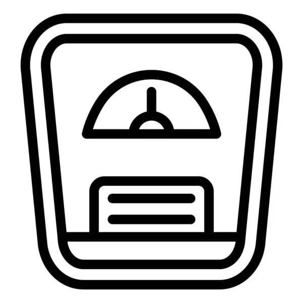 Gewichtsvektor Icon Design Illustration — Stockvektor