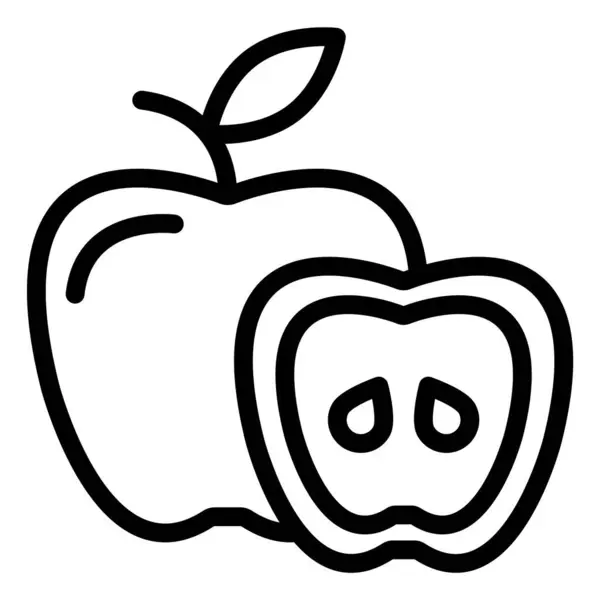 Illustration Conception Icône Vectorielle Apple — Image vectorielle
