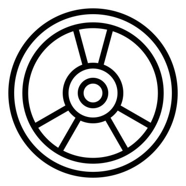 Ağırlık Tabağı Vektör Simgesi Tasarım İllüstrasyonu