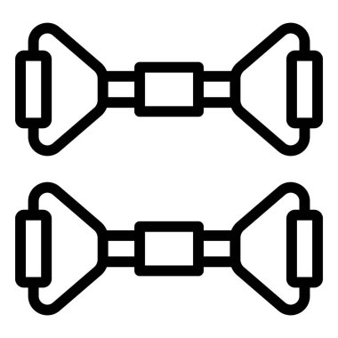 Göğüs Genişletici Vektör Simgesi Tasarım İllüstrasyonu