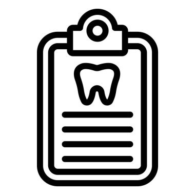 Diş Denetim Vektörü Simgesi Tasarım İllüstrasyonu