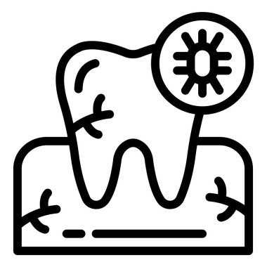 Enfeksiyon Vektörü Simgesi Tasarım İllüstrasyonu