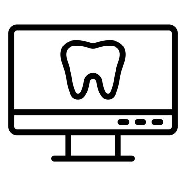 Masaüstü Vektör Simgesi Tasarım İllüstrasyonu