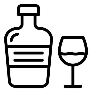 Konyak Vektör Simgesi Tasarım İllüstrasyonu