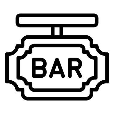Bar Tahtası Vektör Simgesi Tasarım İllüstrasyonu