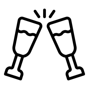 Alkolik İçecek Vektör Simgesi Tasarımı