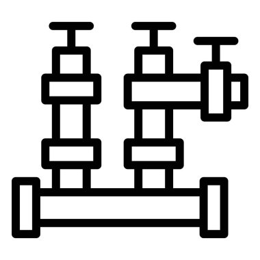 Boru Vektörü Simgesi Tasarım İllüstrasyonu