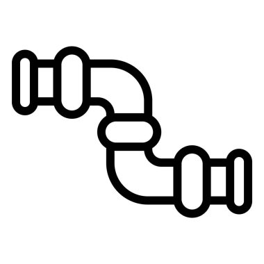 Boru Varyantı Vektör Simgesi Tasarım İllüstrasyonu