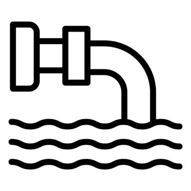 Boşaltma Vektörü Simgesi Tasarım İllüstrasyonu