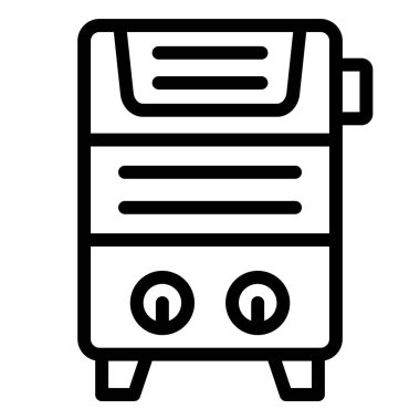 Su Isıtıcısı Vektör Simgesi Tasarım İllüstrasyonu