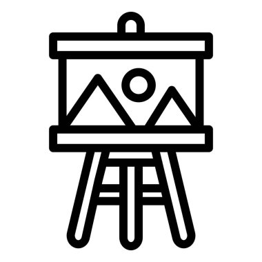 Sanat Galerisi Vektör Simgesi Tasarım İllüstrasyonu