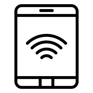 Tablet Vektör Simgesi Tasarım İllüstrasyonu