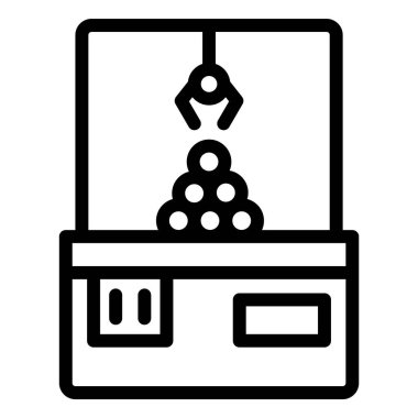 Pençe Makinesi Vektör Simgesi Tasarım İllüstrasyonu