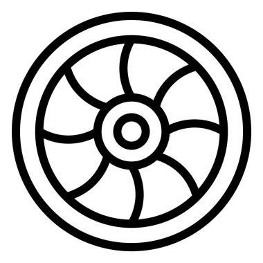 Lens Vektör Simgesi Tasarımı Çizimi