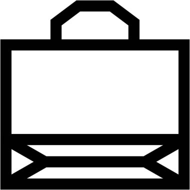 Kağıt torba Vektör Simgesi Tasarım İllüstrasyonu