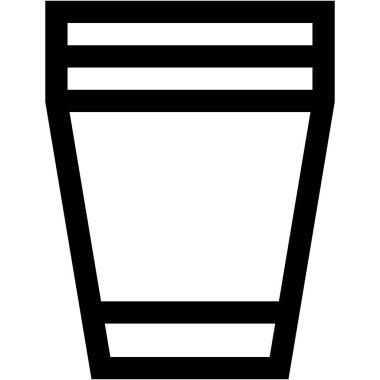 Çorba Kupası Vektör Simgesi Tasarımı Çizimi