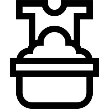 Çamaşır Yıkama Vektör Simgesi Tasarım İllüstrasyonu