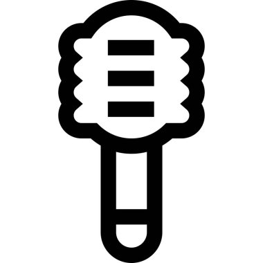 Fırça Vektörü Simgesi Tasarım İllüstrasyonu