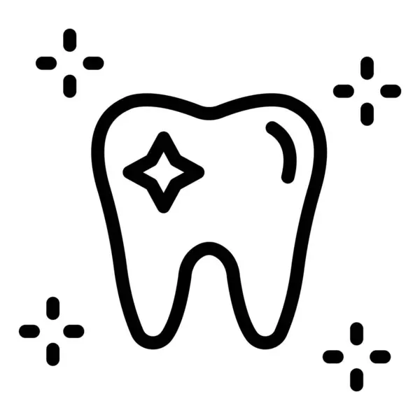 Clean Tooth Vector Icon Design Illustration — Stock Vector