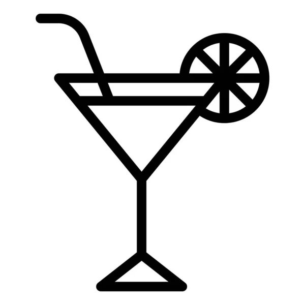 Cocktail Vector Icon Design Illustration — Stockvektor