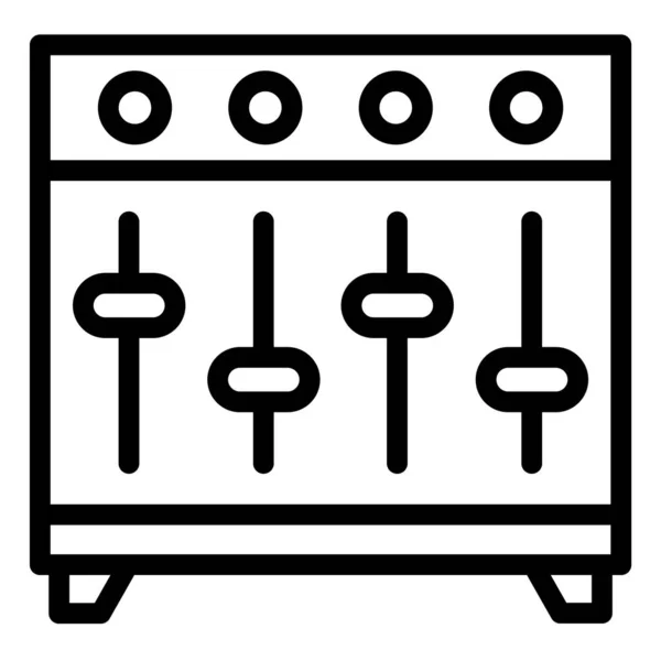 Ecualizador Música Vector Icono Diseño Ilustración — Vector de stock