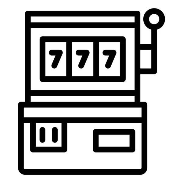 Slot Machine Vector Icon Design Illustration — Stockvektor