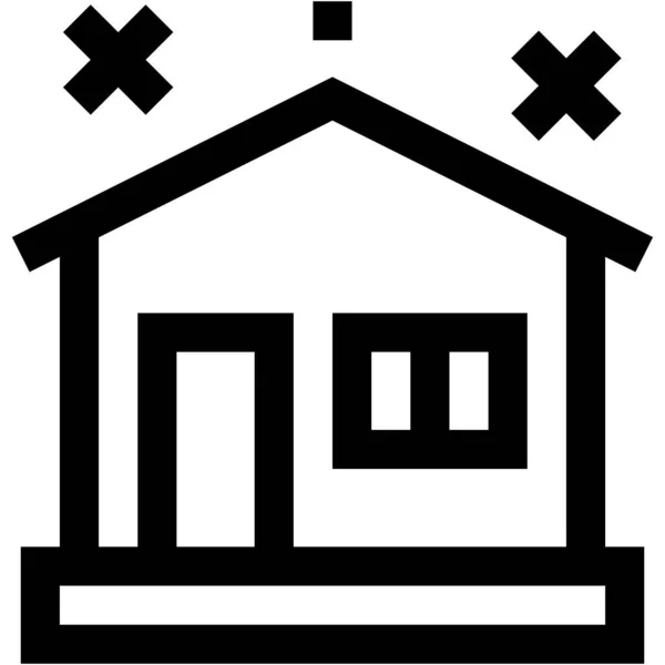 Clean House Vector Icon Design Illustration — Stock Vector