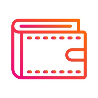 Cüzdan Vektörü Simgesi Tasarım İllüstrasyonu