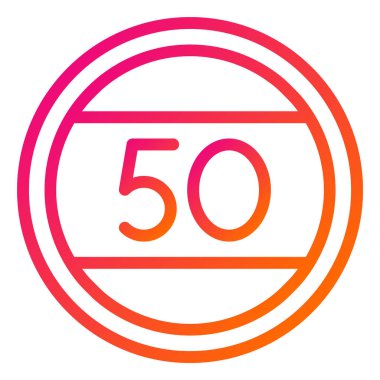 Hız sınırı Vektör Simgesi Tasarım İllüstrasyonu