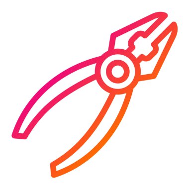 Plier Vektör Simgesi Tasarım İllüstrasyonu