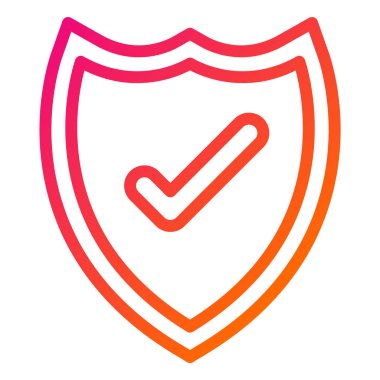 Güvenli Vektör Simgesi Tasarım İllüstrasyonu