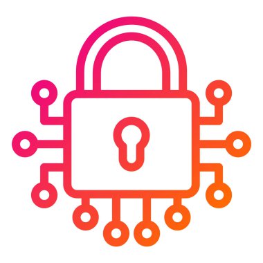 Kilit Vektörü Simgesi Tasarım İllüstrasyonu