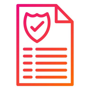 Belge Vektörü Simgesi Tasarım İllüstrasyonu