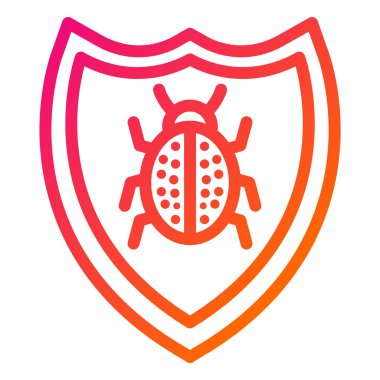 Virüs Vektörü Simgesi Tasarım İllüstrasyonu