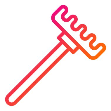 Tırmık Vektörü Simgesi Tasarımı Çizimi