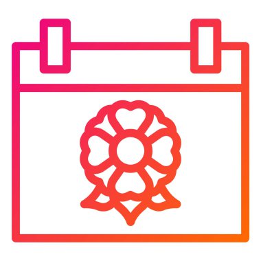 Takvim Vektörü Simgesi Tasarım İllüstrasyonu