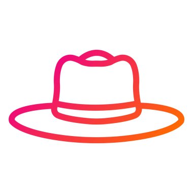 Şapka Vektörü Simgesi Tasarım İllüstrasyonu