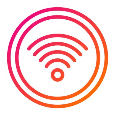 Wifi Vektör Simgesi Tasarım İllüstrasyonu