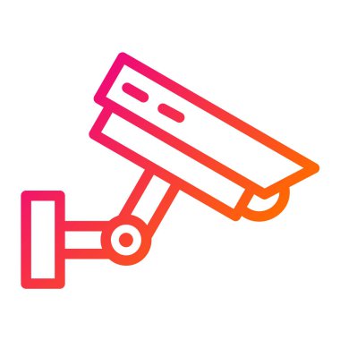 Cctv Vektör Simgesi Tasarım İllüstrasyonu