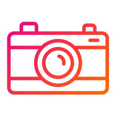 Kamera Vektörü Simgesi Tasarım İllüstrasyonu
