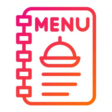 Menü Vektörü Simgesi Tasarım İllüstrasyonu