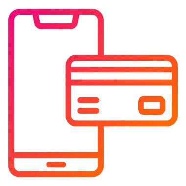 Ödeme yöntemi Vektör Simgesi Tasarım İllüstrasyonu