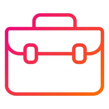 Evrak Çantası Vektör Simgesi Tasarımı İllüstrasyonu