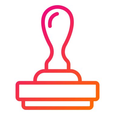 Lastik Damga Vektör Simgesi Tasarım İllüstrasyonu