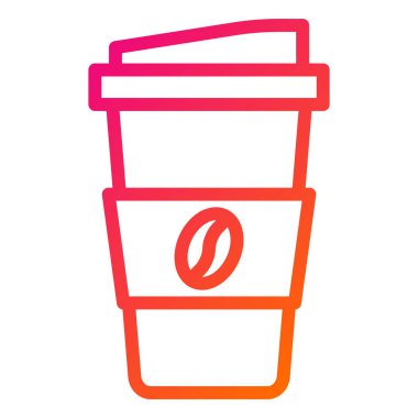 Kahve fincanı Vektör Simgesi Tasarım Çizimi