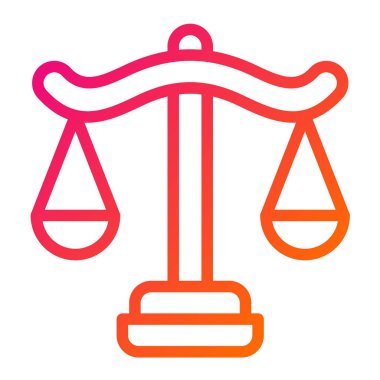 Denge Vektörü Simgesi Tasarım İllüstrasyonu