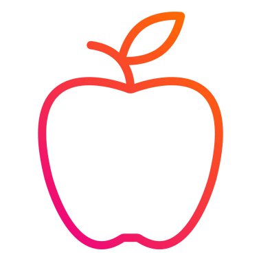 Apple Vektör Simgesi Tasarım İllüstrasyonu
