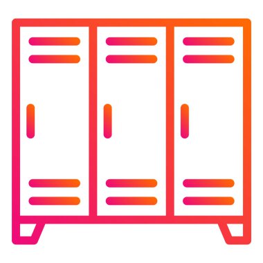 Dolaplar Vektör Simgesi Tasarım İllüstrasyonu